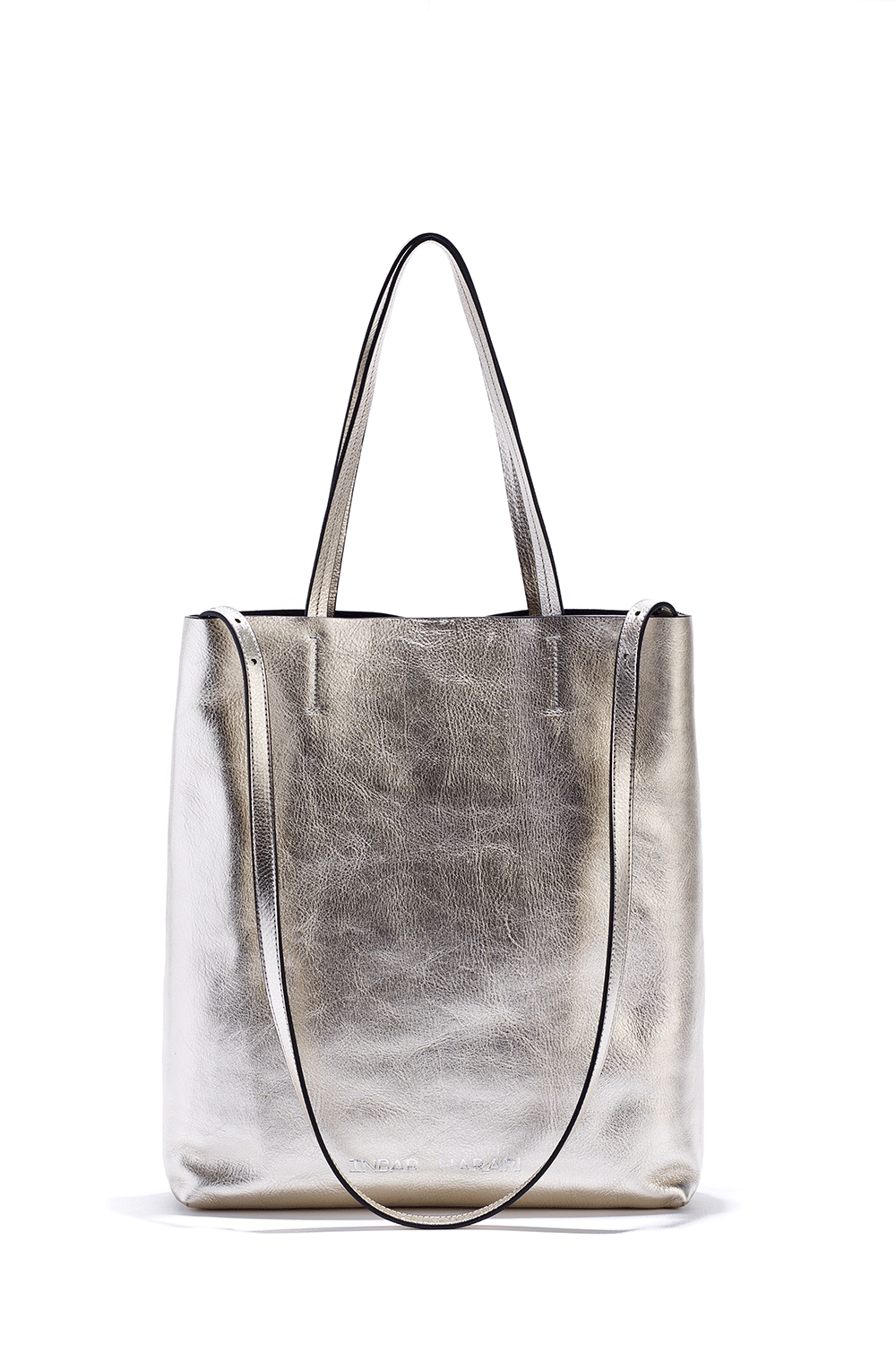 Tote sales bag metallic