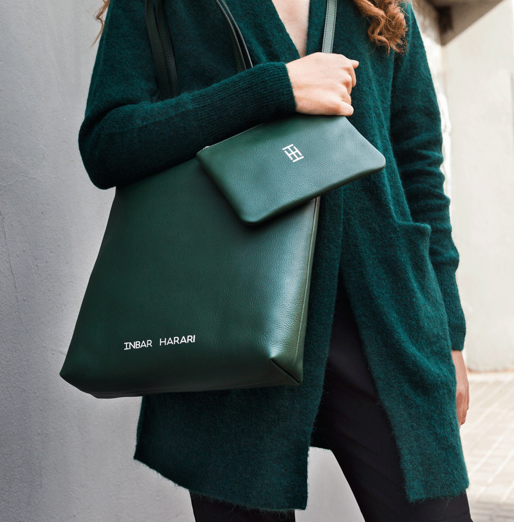 Inbar Harari Barcelona leather bag