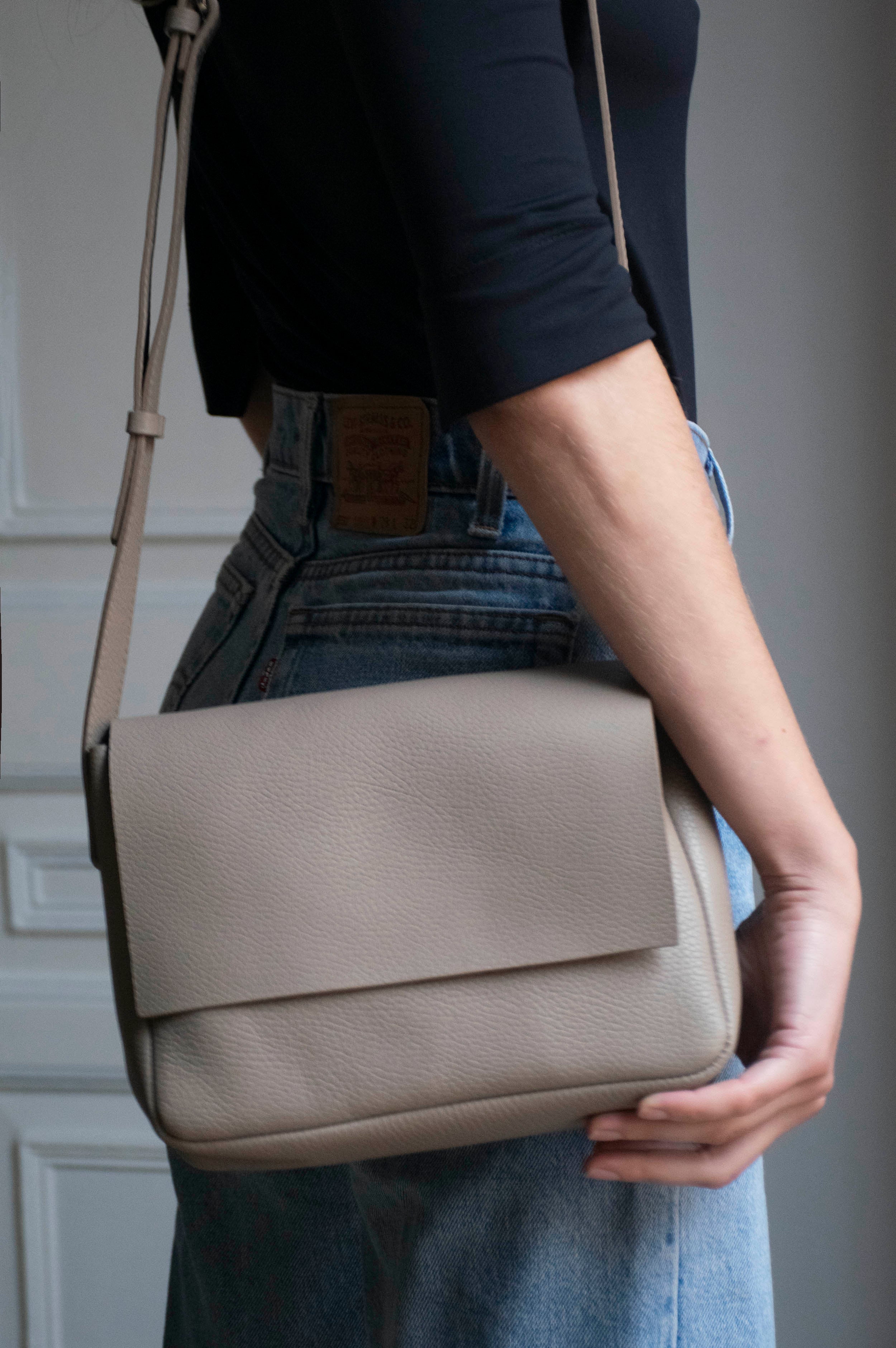 Taupe Crossbody Bag